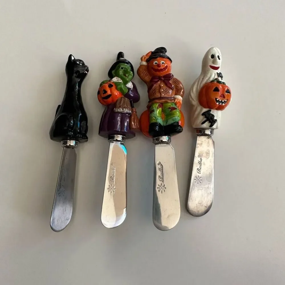 Christopher Radko Halloween Pate Knives Set Vintage